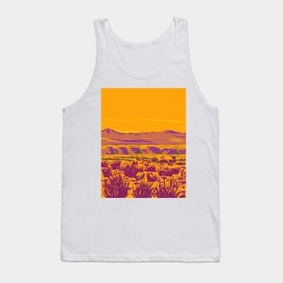 Atacama Desert in Argentina and Chile WPA Art Deco Poster Tank Top